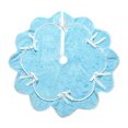 thumbnail image 1 of Christmas Tree Skirt Wavy Plush Christmas Tree Rug with Bow Ribbon, Fluffy Holiday Tree Base Cover for Indoor Home Decor 1Pcs Blue S, 1 of 1