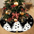 thumbnail image 1 of Christmas Tree Skirt Xmas Tree Skirt Christmas Tree Mat for Home Party Holiday Indoor Outdoor Winter Christmas Tree Decorations 35", 1 of 6