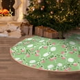 Christmas Tree Skirt, cute frog green funny Christmas Decorations Funny