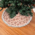 thumbnail image 1 of Christmas Tree Skirt, fall flower plaid Christmas Tree Decorations Indoor, Tree Skirts Mat With Tassel Trim for Halloween New Year Holiday Christmas Party Decor 30 Inches, 1 of 7