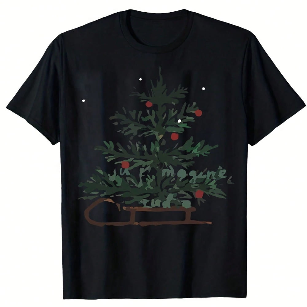 Casual Christmas Tree Pattern Top main image 0
