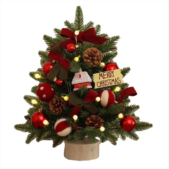 Christmas Tree Small Christmas Tree Desktop Artificial Christmas Tree Decorations Indoor Christmas,1 x Christmas tree