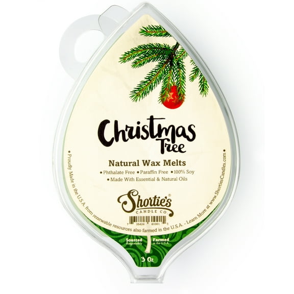 Christmas Tree Soy Wax Melts - All Natural + Essential Oils + Phthalate Free - Shortie's Candle Company