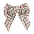 thumbnail image 1 of Wedding Velvet Bow Spring Summer Winter Christmas Tree Decorating Wreath Glitter Bow Decoration 9 in, 1 of 7