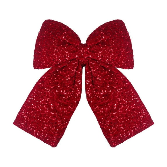 Wedding Velvet Bow Spring Summer Winter Christmas Tree Decorating Wreath Glitter Bow Decoration