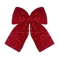 thumbnail image 1 of Wedding Velvet Bow Spring Summer Winter Christmas Tree Decorating Wreath Glitter Bow Decoration, 1 of 6