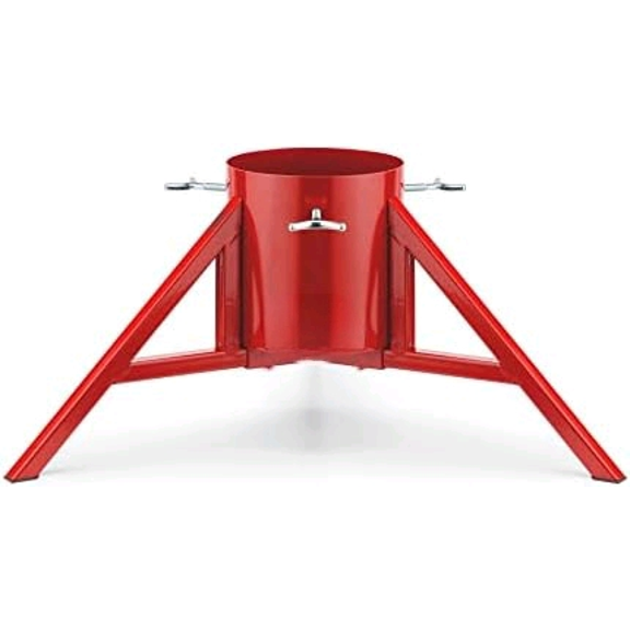 Christmas Tree Stand Base Tree Holder Modern Design for 8.5ft Real Trees Steel Stable for Xmas Tree Decoration Geometric (Medium, Red)$$Home Decor, Kitchen, & Other