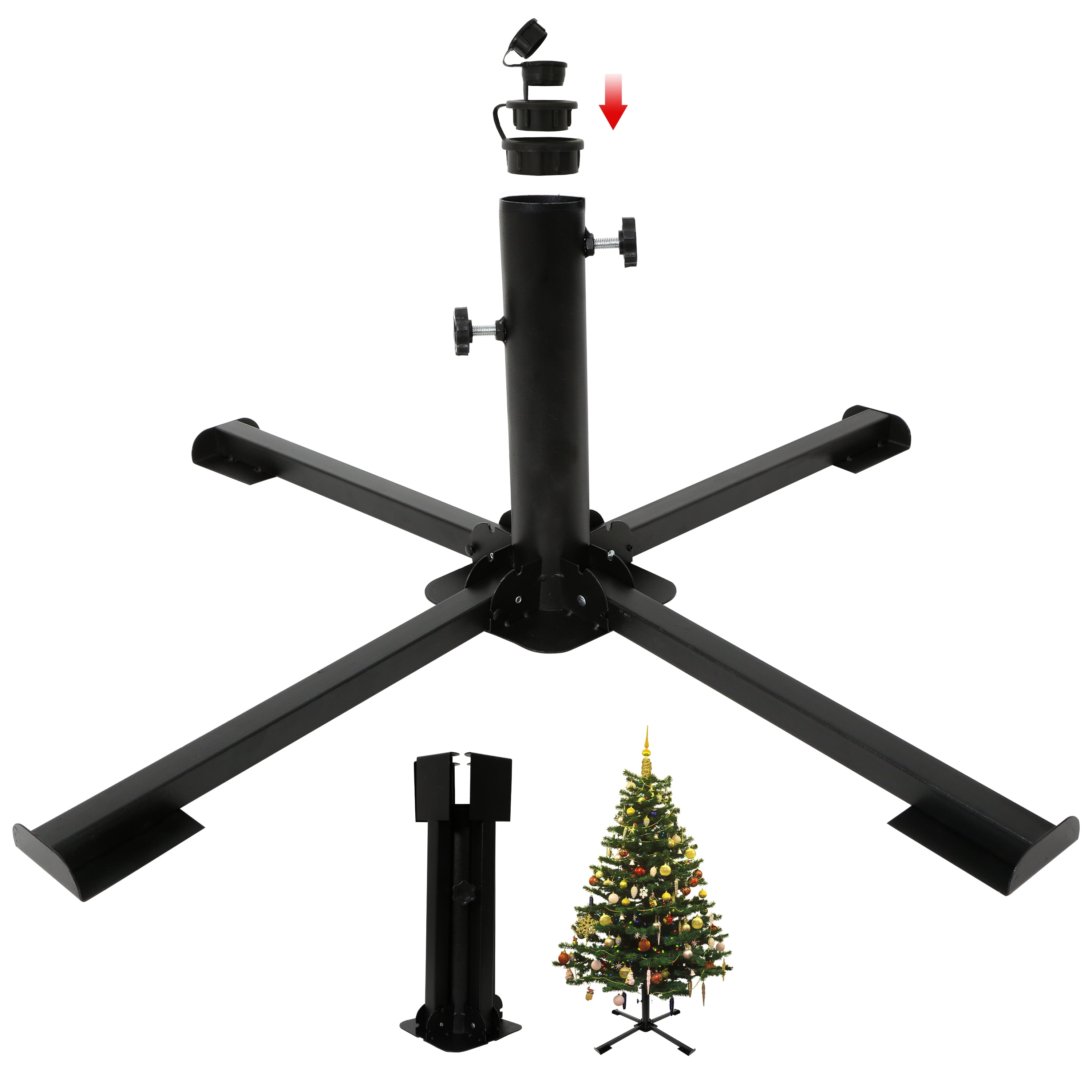 Christmas Tree Stand Metal,5 Sizes Diameter Universal Artificial