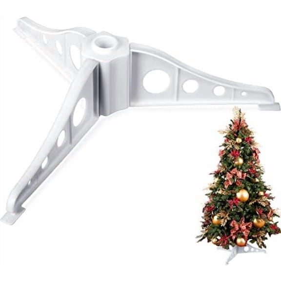 Christmas Tree Stand Plastic Legs Replacement White Artificial Xmas Base Holder for Trees 0.75'' in Diameter$$