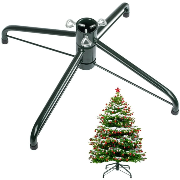 Christmas Tree Stand, Replacement Xmas Tree Stand Base for 4 Ft to 6Ft Artificial Trees,Fits 0.5-1.37 Inch Tree Pole, DarkGreen