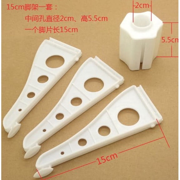 White Artificial Christmas Tree Stand for DIY Craft Supply 1 Set