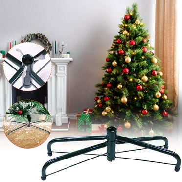 Christmas Tree Stand for Artificial Trees, Foldable Metal Stand, Replacement Fake Christmas Tree Holder Base for 4 ft to 7 ft Trees