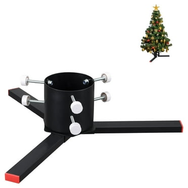 Christmas Tree Stand for up to 9 Foot Fresh Cut Christmas Trees -5.6in Diameter Heavy-Duty Real Xmas Tree Stand Base Holder