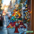 thumbnail image 1 of Christmas Tree Star Acrylic Suncatcher Window Hanging Holiday, 1 of 5