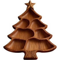 Christmas Tree Star Christmas Tree-Shaped Wooden Dinner Plate, Festive Appetizers, Cheese Snacks, Etc., Christmas Tree Shape, Suitable for Parties, Kitchens, Home Decoration Home Decor Gifts