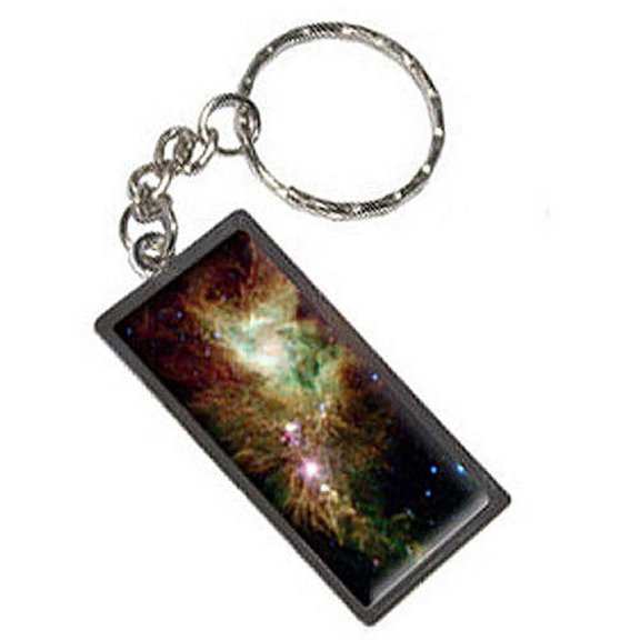Christmas Tree Star Cluster Nebula Galaxy Keychain Key Chain Ring