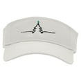 thumbnail image 1 of Christmas Tree Star Embroidered Cotton Twill Sun Visor - White OSFM, 1 of 5