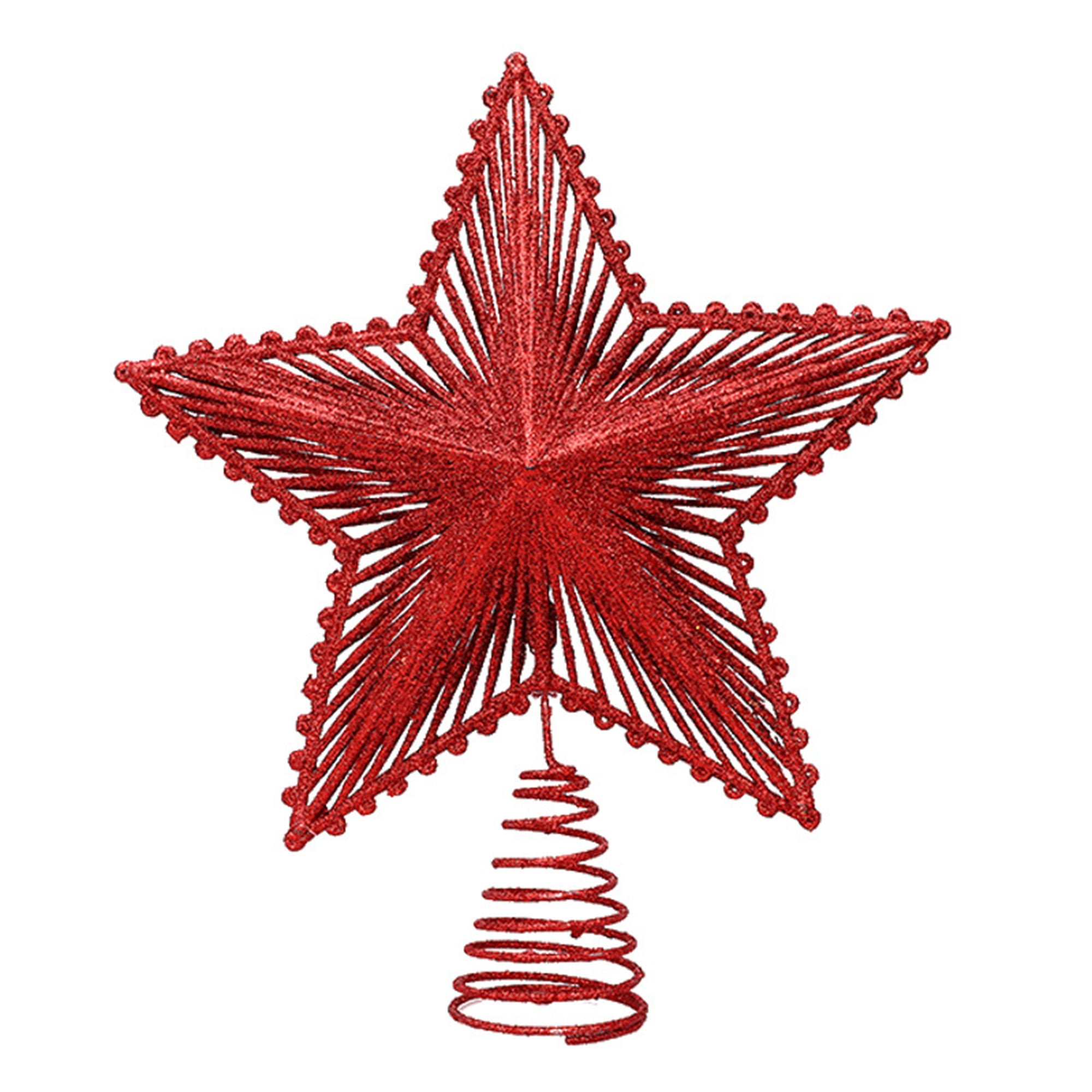 Christmas Tree Star Topper, Shiny Tree Topper Seasonal Decor for Party