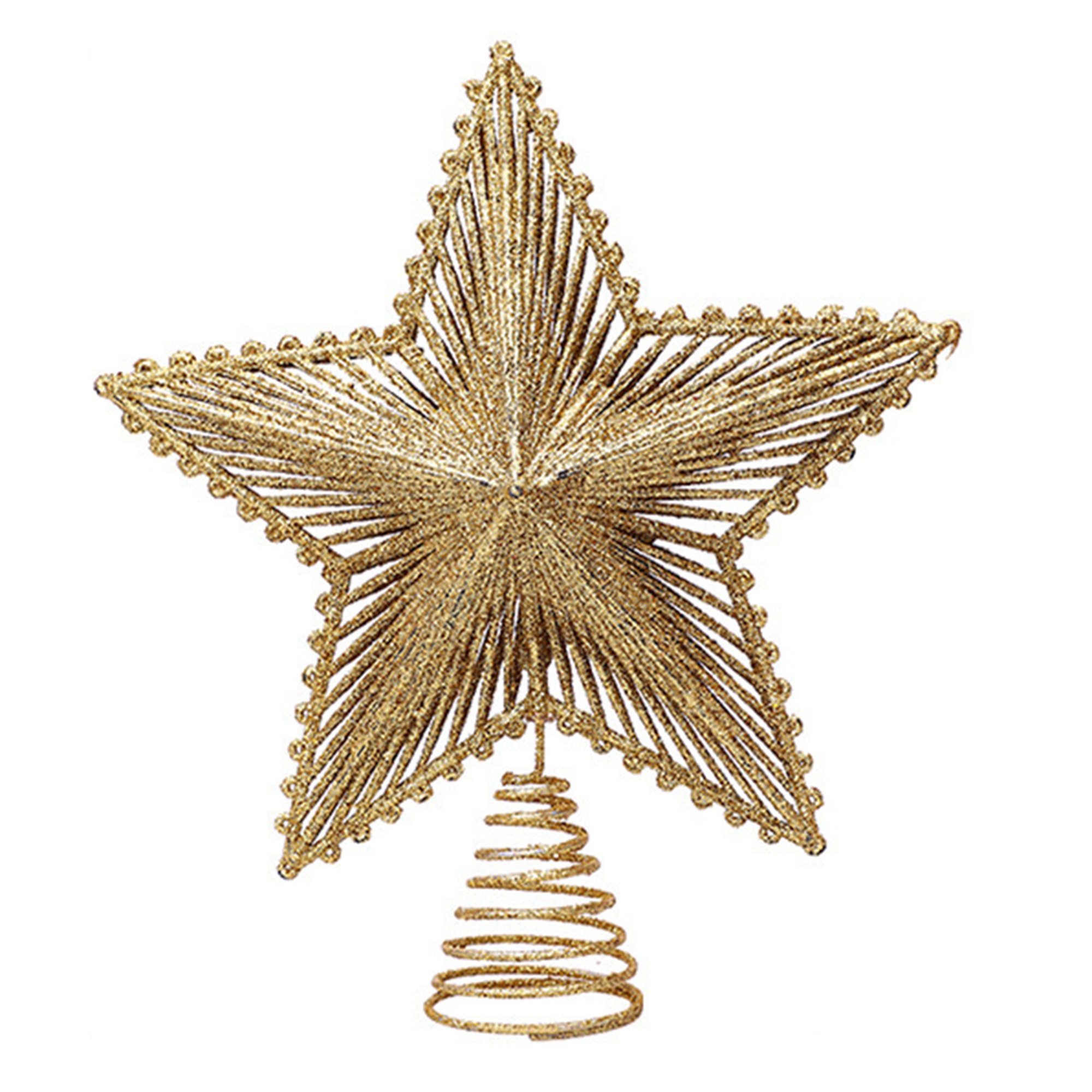 Christmas Tree Star Topper, Shiny Tree Topper Seasonal Decor for Party