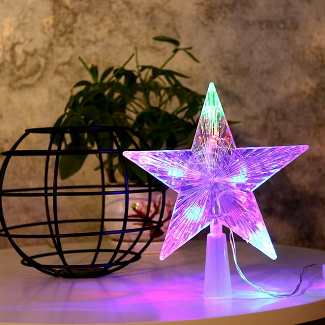 Christmas Tree Star Topper With Lights, 10/30 LED Christmas Tree