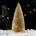 thumbnail image 1 of Christmas Tree Stems Decorations,Miniature Christmas Tree,Snow Frosted Cedar Tower Style Christmas Decoration,Holiday Decoration for Desktop Party Displays,10inch, 1 of 8