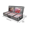 thumbnail image 1 of Christmas Tree Storage Bag 41x14x6 Inch Heavy Duty Multifunctional Organizing Bag with Clear Window for Holiday Decorations, 1 of 2