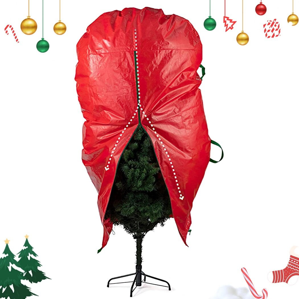 Christmas Tree Storage Bag, 6.2FT Upright Waterproof Xmas Tree Organizer, Dustproof Christmas