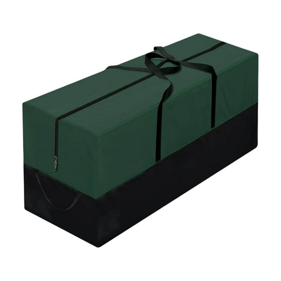 Christmas Tree Storage Bag, 600D Oxford Extra Large Moving Bags Fits Up to 7.5 Ft Artificial Trees, Heavy Duty Storage Bags Xmas Decor Organizer Container with Zippers & Handle, Army Green