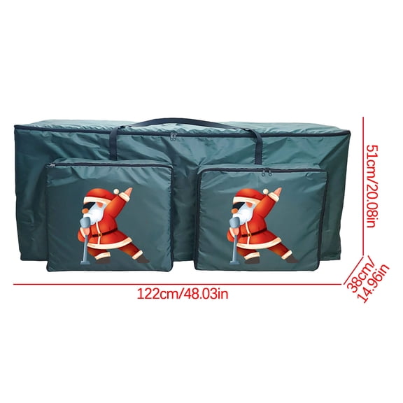 Christmas Tree Storage Bag 7ft, Heavy Duty Waterproof Double Zipper, Fits Artificial Tree & Comforters Blankets, Garage Basement Storage Organizer