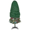 thumbnail image 1 of Christmas Tree Storage Bag with Adjustable Drawstring, Vertical Xmas Tree Cover with Handles for Artificial Tree Standing with Ornaments, Christmas Tree Covers for Storage Dark Green, 1 of 6