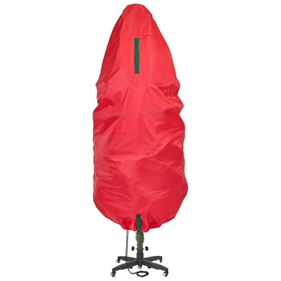 Christmas Tree Storage Bag with Adjustable Drawstring, Vertical Xmas Tree Cover with Handles for Artificial Tree Standing with Ornaments, Christmas Tree Covers for Storage