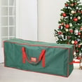thumbnail image 1 of Christmas Tree Storage Bag, Christmas Tree Cover, Heavy-Duty, Water-Resistant Fabric + Zipper Closure, Red/Green Color, For Christmas Trees, Protects Against Dust and Damage, Tree Tote, Holiday Stora, 1 of 8