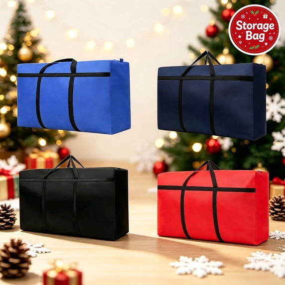 Christmas Tree Storage Bag, Durable Heavy Duty 600D Fabric, Wide Zipper Opening Reinforced Handles, Waterproof Dustproof Sack, Stores Artificial Trees, Tear Resistant Fabric for Home Seasonal Stow