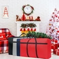 thumbnail image 1 of Christmas Tree Storage Bag - Fits Up to 2.46 ft Holiday Xmas Trees with Durable Reinforced Handles & Dual Zipper - Waterproof Material Protects,Moisture, 1 of 3