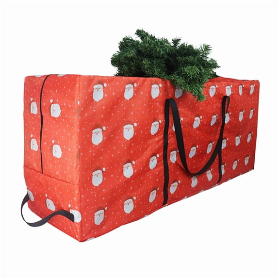 Christmas Tree Storage Bag, Fits Up to 6.5 ft Tall Artificial Disassembled Tree, Waterproof Heavy Duty Storage Container with Handles, 48"x15"x20"