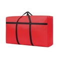 thumbnail image 1 of Christmas Tree Storage Bag, Heavy Duty 600D Canvas Red Christmas Tree Storage Container with Sleek Dual Zipper and Durable Handles (Red), 1 of 2