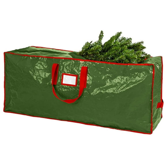 Christmas Tree Storage Bag - Stores 7.5 Foot Artificial Xmas Holiday Tree, Durable Waterproof Material, Zippered Bag, Carry Handles, Protects Against Dust, Insects and Moisture.