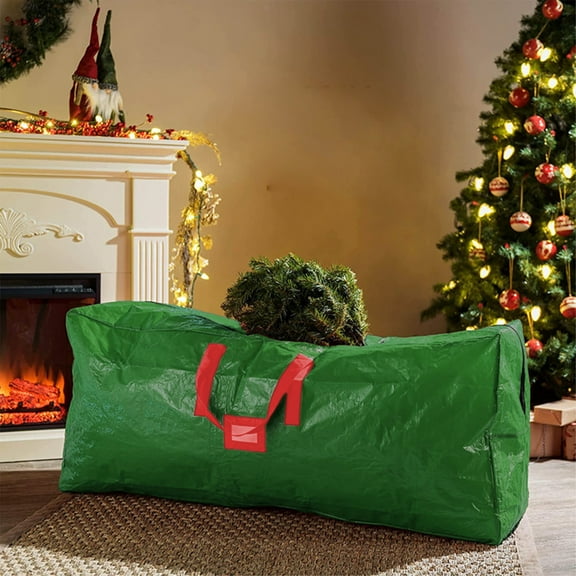Christmas Tree Storage Bag - Stores 7Ft Artificial Xmas Holiday Tree, Durable Waterproof Material, Zippered Bag, Carry Handles, Protects Against Dust, Insects and Moisture,S