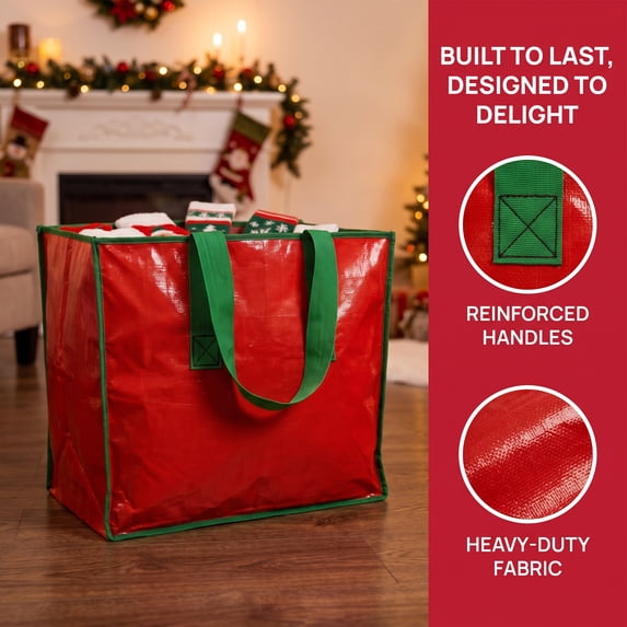 Christmas Tree Storage Bag Water Resistant Durable for Tree Storage Christmas Ornament Wreath Storage Holiday Storage by MPOISVA