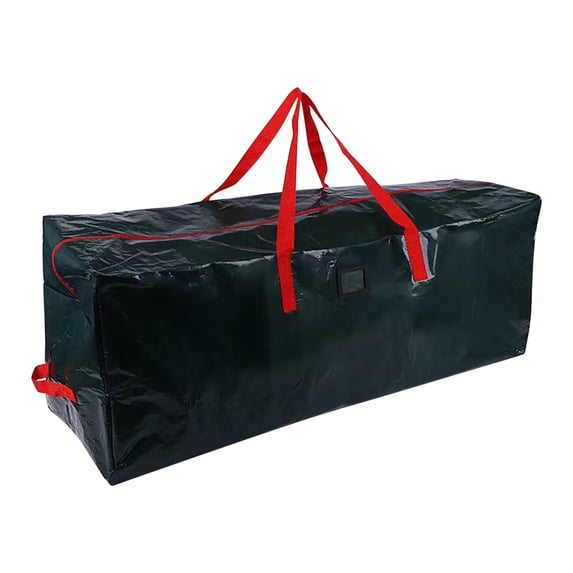 Christmas Tree Storage Bag - Waterproof Dustproof Heavy Duty Holiday Decoration Storage Tote, Reinforced Handles Dual Zipper Card Slot, Artificial Christmas Tree Organizer Bag