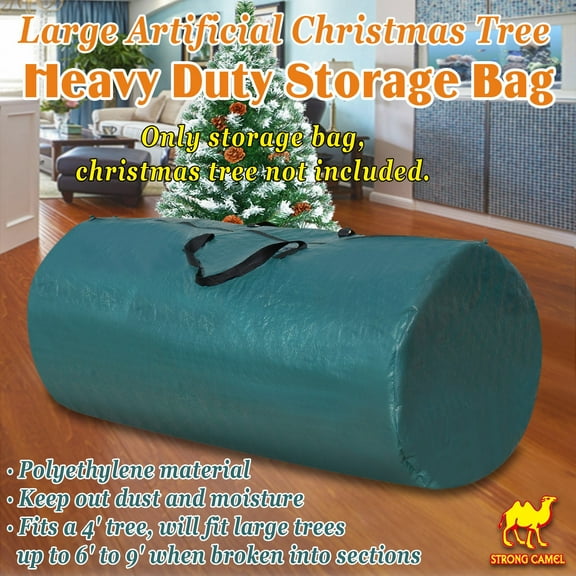 Christmas Tree Storage Bag for 9ft Tall Tree Container/Holder Heavy Duty Tree Bags Holiday Storage Bags, Umbrella Storage bag, Green