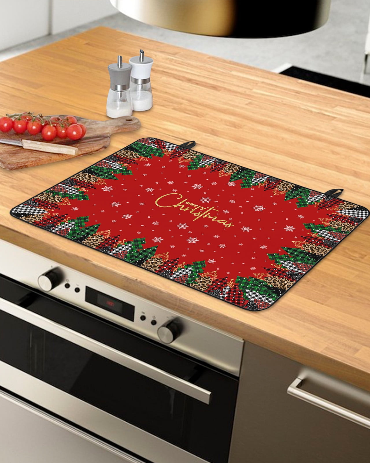 Christmas Tree Stove Top Covers for Electric Stove, Heat Insulation