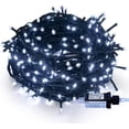 thumbnail image 1 of Christmas Tree String Lights - 320 LED 115ft/35m End-to-End Plug in Indoor/Outdoor Waterproof Decorative Fairy Twinkle Lights with 8 Modes for Halloween/Wedding/Room/Patio/New Year/Home - Cool White, 1 of 5