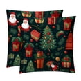 thumbnail image 1 of Christmas Tree Stylish Velvet Throw Pillow Covers Set of 2 with Unique Patterns for Bed Pillow - 16x16, 18x18, 20x20 Inches for Various Occasions, 1 of 6