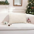 thumbnail image 1 of Christmas Tree Super Soft Plush Velvet Pillowcases 12x20 Inches Rectangular Faux Fur Pillow Shams,Fuzzy Throw Pillow Cover for Bedroom Sofa Holiday Festivals Winter Home Decor, 1 of 8