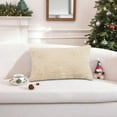 thumbnail image 1 of Christmas Tree Super Soft Plush Velvet Pillowcases 12x20 Inches Rectangular Faux Fur Pillow Shams,Fuzzy Throw Pillow Cover for Bedroom Sofa Holiday Festivals Winter Home Decor, 1 of 7