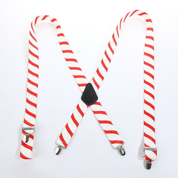 Christmas Tree Suspenders Party Suspenders Candy Cane Suspenders for Men Women Christmas Gift