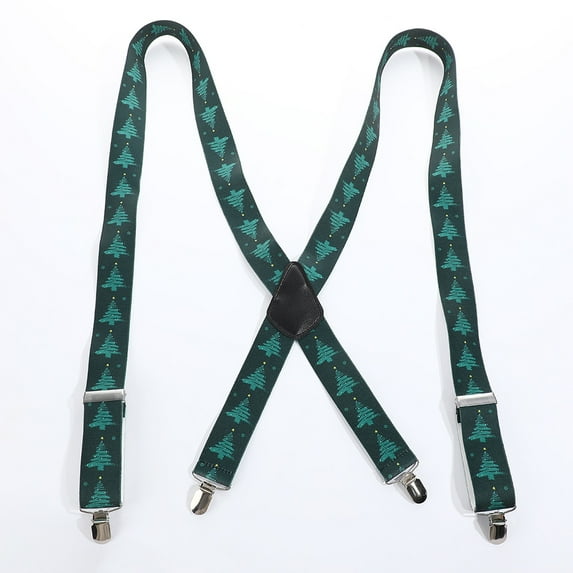 Christmas Tree Suspenders Party Suspenders Candy Cane Suspenders for Men Women Christmas Gift