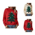 thumbnail image 1 of Christmas Tree Sweaters for Women 2025 Long Sleeve Crewneck Festive Xmas Pullover Sweater Jumper Tops, 1 of 6