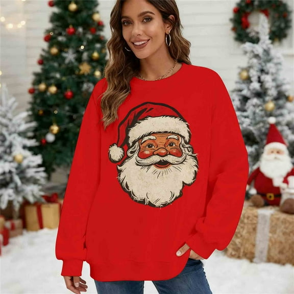 Christmas Tree Sweatshirts for Women Warm Hoodies Coat Xmas Women Off Shoulder Sweatshirt Long Sleeve Crewneck Tops Warm Sweaters Family Pjs Lightweight Tops